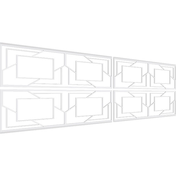 Ekena Millwork - WPKPMMT - Monument PVC Fretwork Wainscot Wall Panel