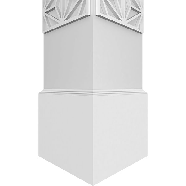 Ekena Millwork - CCENHMP - Craftsman Classic Square Non-Tapered Hampton Fretwork Column