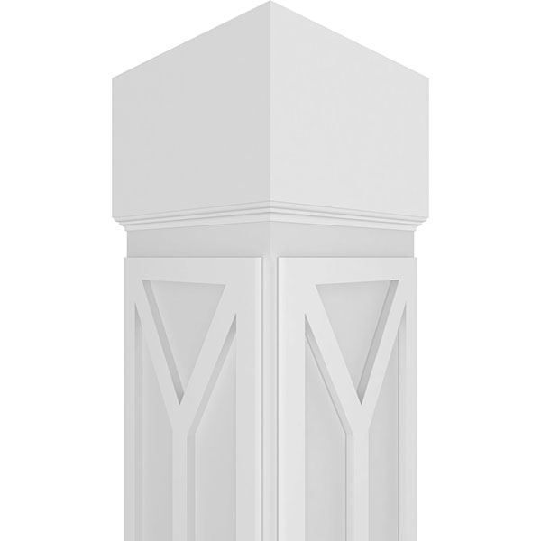 Ekena Millwork - CCENSCD - Craftsman Classic Square Non-Tapered San Carlos Mission Style Fretwork Column