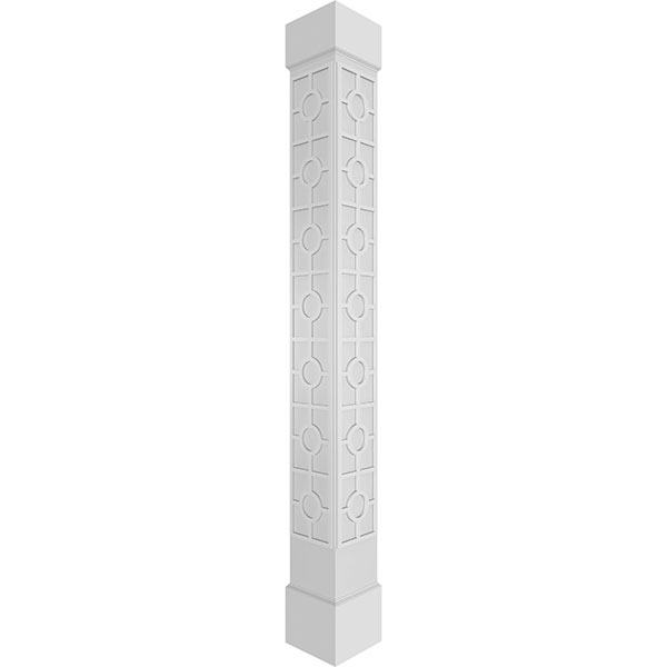 Ekena Millwork - CCENKOR - Craftsman Classic Square Non-Tapered Koroluck Fretwork Column