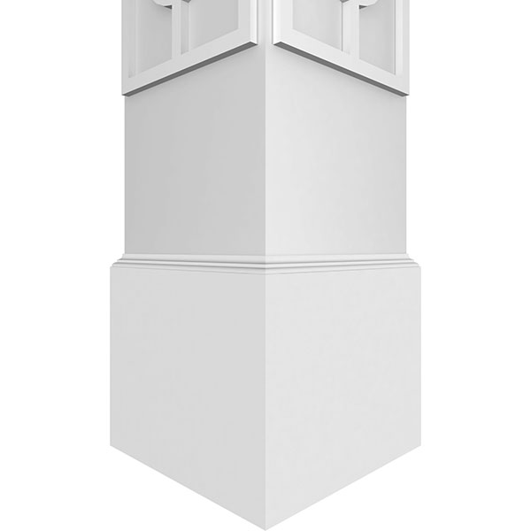 Ekena Millwork - CCENCLO - Craftsman Classic Square Non-Tapered Calico Fretwork Column