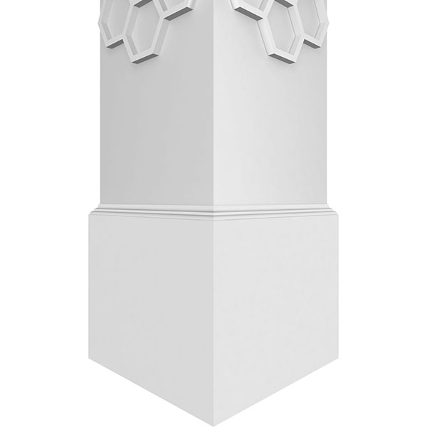 Ekena Millwork - CCENWST - Craftsman Classic Square Non-Tapered Westmore Fretwork Column
