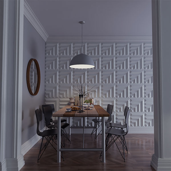 Ekena Millwork - WPBT - 19 5/8"W x 19 5/8"H Bolt EnduraWall Decorative 3D Wall Panel