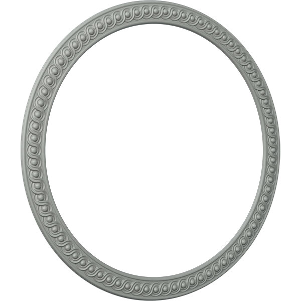 Ekena Millwork - CR41HI_P - 40 1/4"OD x 34"ID x 3 1/8"W x 3/4"P Hillsborough Running Coin Ceiling Ring