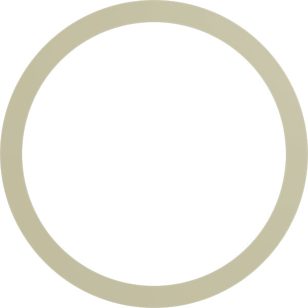 Ekena Millwork - CR50HI_P - 50"OD x 43 3/8"ID x 3 3/8"W x 1"P Hillsborough Ceiling Ring