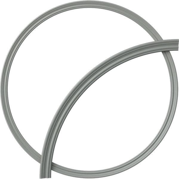 Ekena Millwork - CR52OX_P - 52"OD x 47"ID x 2"W x 3/4"P Oxford Ceiling Ring