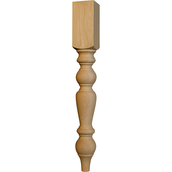 Osborne Wood Products, Inc. - OSDTLOLDEC - Old English Country Dining Table Leg