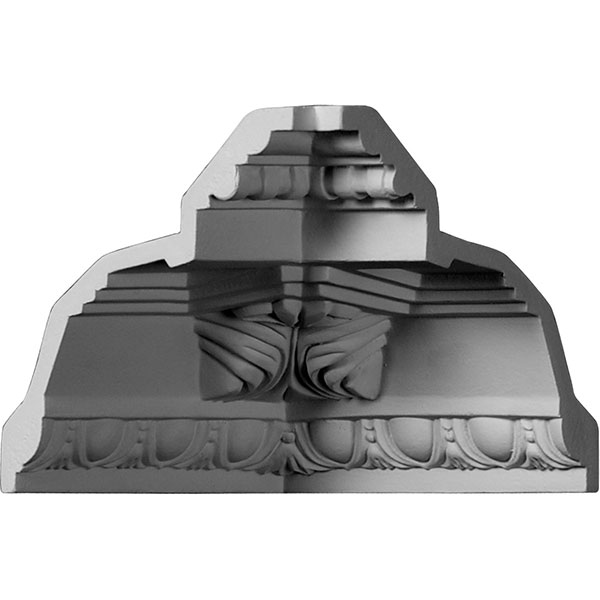 Ekena Millwork - MIC05X05AT - 5 1/4"P x 5 1/4"H Inside Corner for Attica Acanthus Leaf Crown Moulding (matches moulding MLD05X05X07AT)