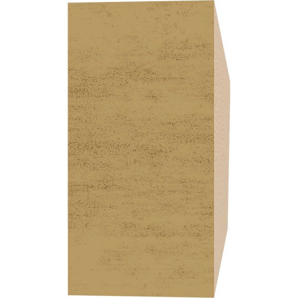 Ekena Millwork - RFTURCON - Concord Rough Cedar Woodgrain TimberThane Rafter Tail, Primed Tan