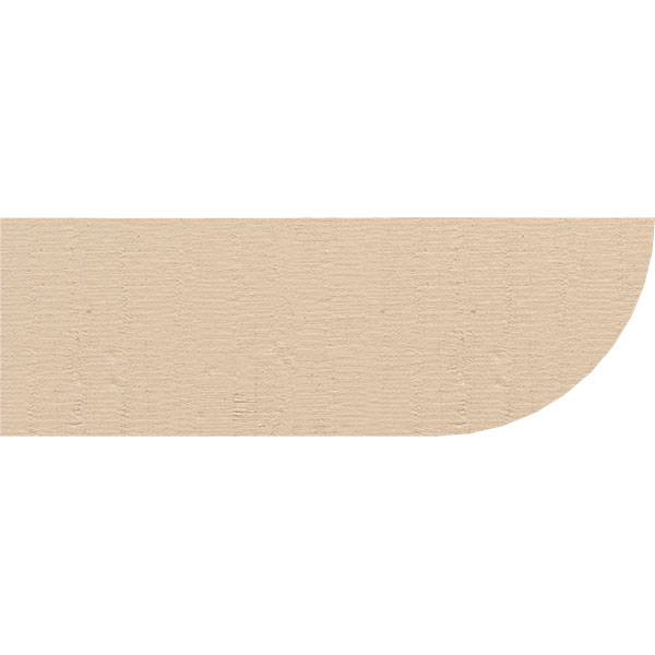 Ekena Millwork - RFTURDUR - Durham Rough Cedar Woodgrain TimberThane Rafter Tail, Primed Tan