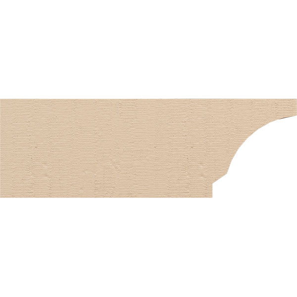 Ekena Millwork - RFTURMOA - Moab Rough Cedar Woodgrain TimberThane Rafter Tail, Primed Tan