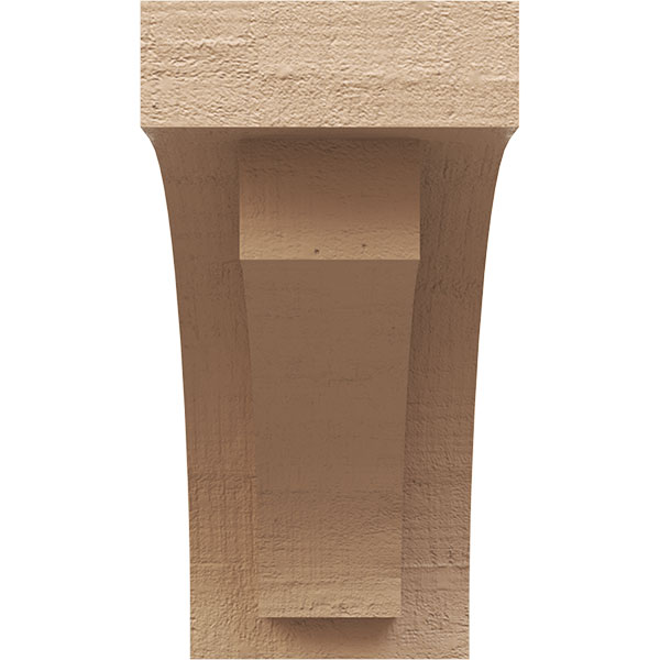 Ekena Millwork - RFTURRIV - Rivera Rough Cedar Woodgrain TimberThane Rafter Tail, Primed Tan