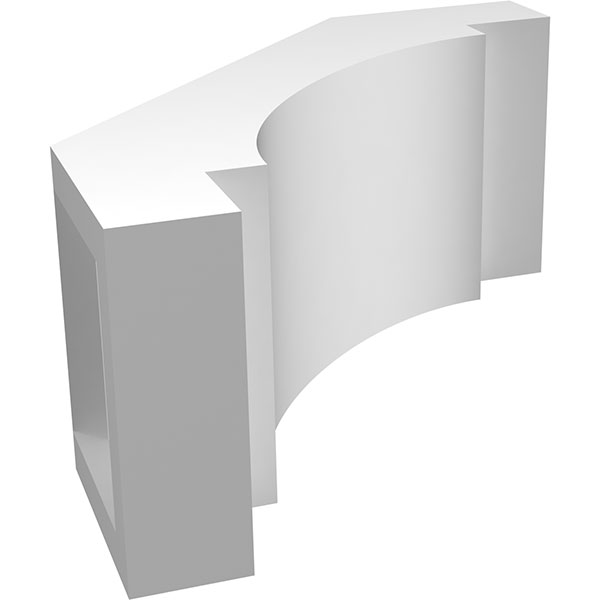 Ekena Millwork - BRCPMRC_P - Merced Architectural Grade PVC Knee Brace
