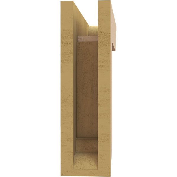 Ekena Millwork - BKTUROIMP00 - Imperial Traditional Rough Cedar Woodgrain TimberThane Bracket w/ Offset Brace