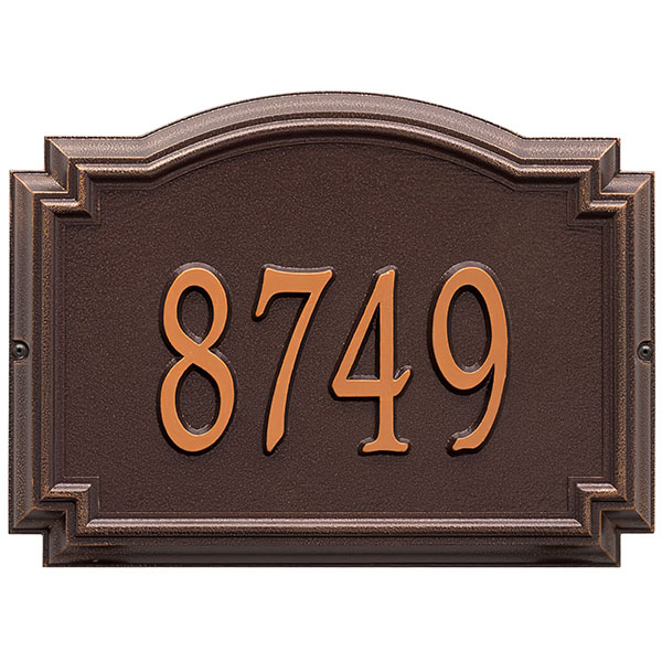 Whitehall Products LLC - WH1290 - 14"W x 10 1/4"H x 1 1/4"D Williamsburg One Line Wall Plaque