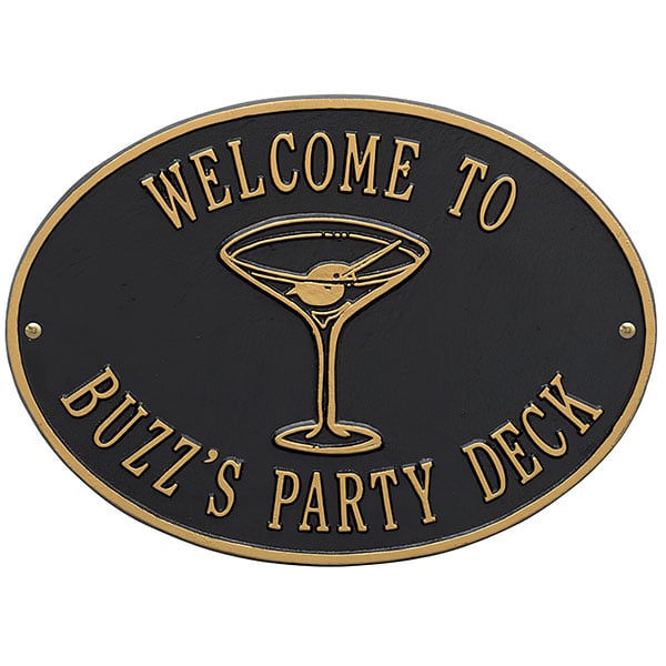 Ekena Millwork Martini Hawthorne Wall Plaque