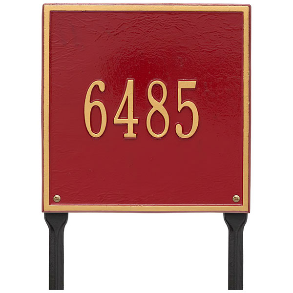 Ekena Millwork Square One Line Lawn Plaque