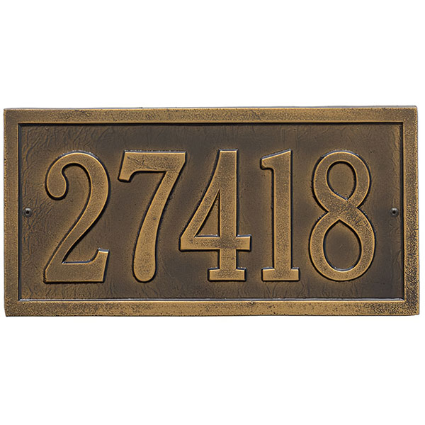 Whitehall Products LLC - WH1342 - 14 5/8"W x 7 1/4"H Bismark One Line Wall Plaque