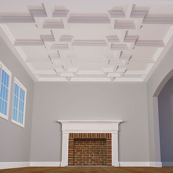 Ekena Millwork - CCKSQ - DIY Coffered Ceiling Kit | Square Intersections