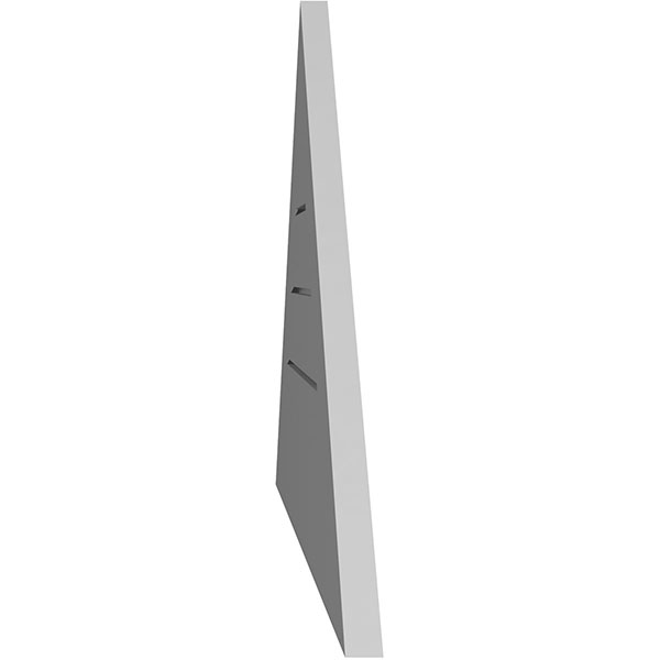 Ekena Millwork - GVSTR01 - Triangle Surface Mount Signature Urethane Gable Vent Standard Frame, Primed Tan