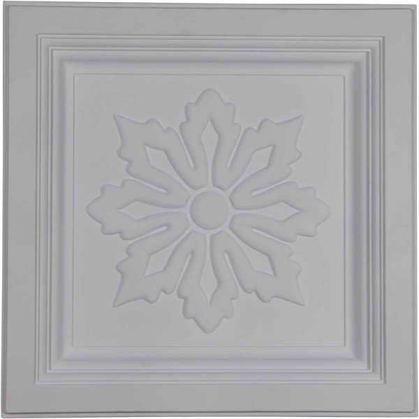 Ekena Millwork - CT24X24FL - 23 7/8"W x 23 7/8"H x 2 1/2"P Floral Ceiling Tile