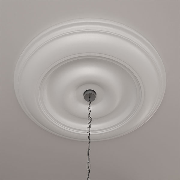Ekena Millwork - CM44CL_P - 44 1/2"OD x 4"ID x 4 "P Classic Ceiling Medallion (Fits Canopies up to 8 1/4")