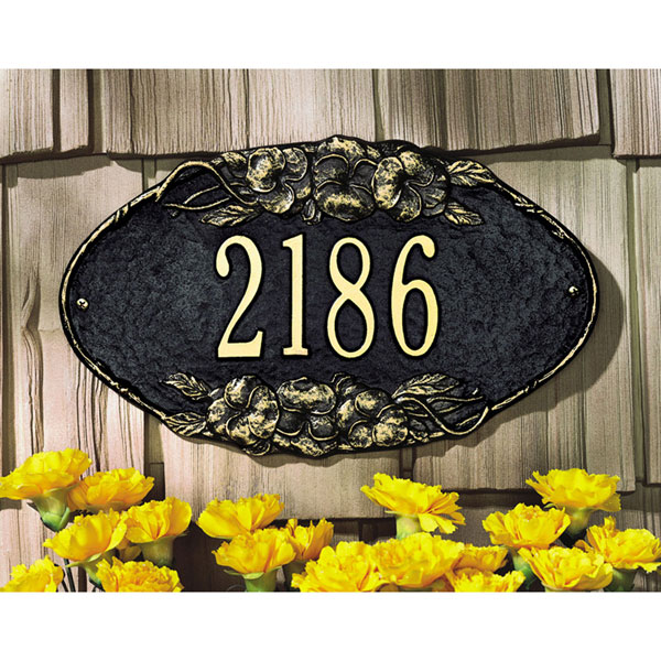 Whitehall Products LLC - WH4006 - 13 1/2"W x 7 3/4"H Pansy One Line Wall Plaque
