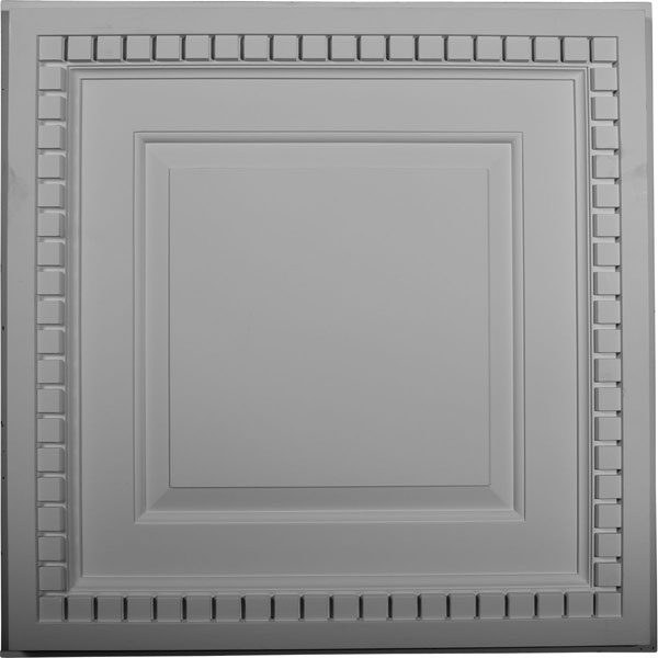 Ekena Millwork - CT24X24DE - 23 3/4"W x 23 3/4"H x 1 5/8"P Dentil Ceiling Tile