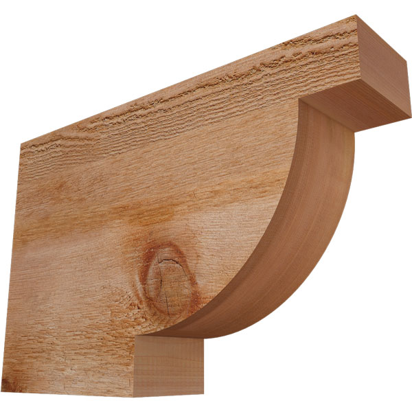 Rustic Wood Alpine Rough Sawn Rafter Tail, 4