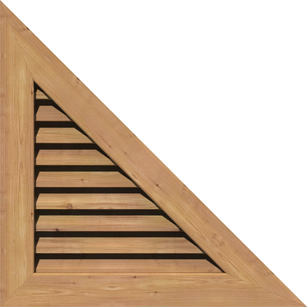Ekena Millwork - GVWRR - Right Triangle Gable Vent - Right Side