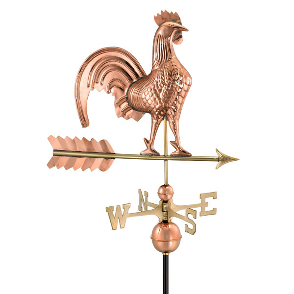 Good Directions - GD501P - Rooster Weathervane - Pure Copper