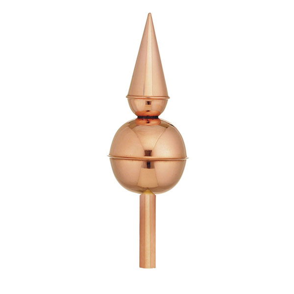 Good Directions - GD700 - Avalon Pure Copper Rooftop Finial with Roof Mount
