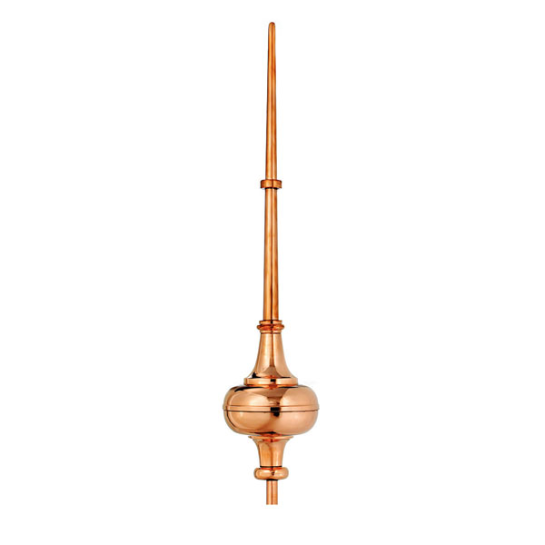 Good Directions - GD714 - 40" Morgana Pure Copper Rooftop Finial with Roof Mount