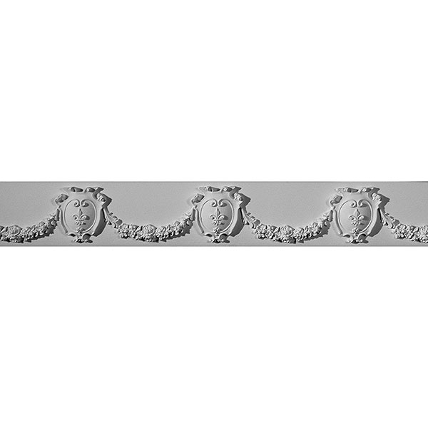 Pearlworks - FRZ-105 - 4" H x 1" D x 11'L Frieze, Shell & Floral Swags