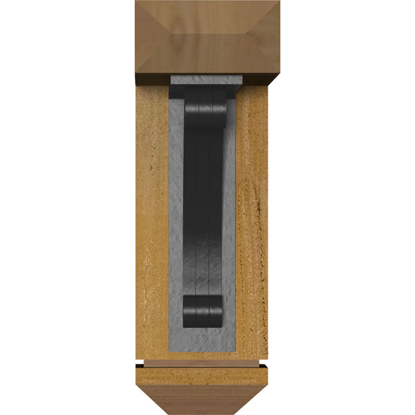 Ekena Millwork - BKTILE03 - Legacy Arts & Crafts Ironcrest Rustic Timber Wood Bracket