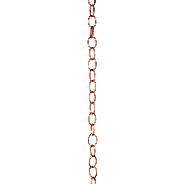 Good Directions - GD485P-8 - Small Single Link Pure Copper 8.5 ft. Rain Chain