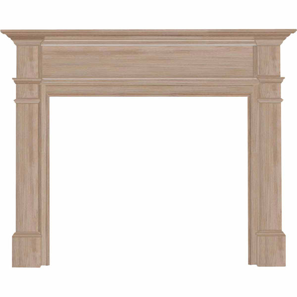 Pearl Mantels Corp. - MANWI - 42"IH x 57"H x 8"D Windsor Fireplace Mantel, Unfinished