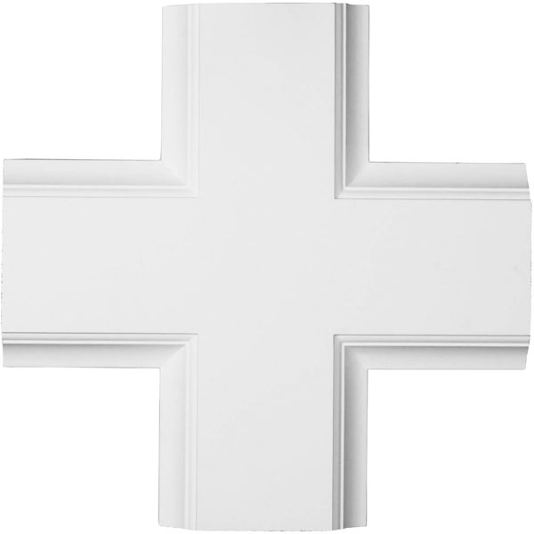 Ekena Millwork - CC08ICI02X20X20TR - 20"W x 2"P x 20"L Inner Cross Intersection for 8" Traditional Coffered Ceiling System