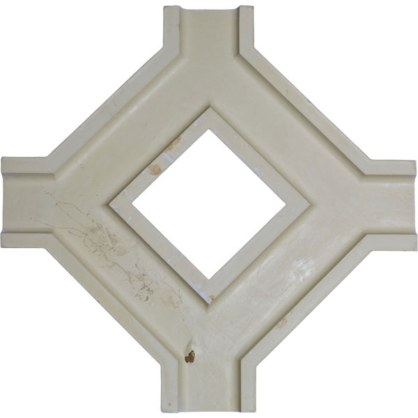 Ekena Millwork - CC08IDI02X36X36TR - 36"W x 2"P x 36"L Inner Diamond Intersection for 8" Traditional Coffered Ceiling System