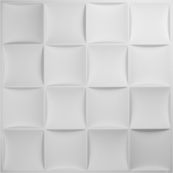 Ekena Millwork - WPBA - 19 5/8"W x 19 5/8"H Baile EnduraWall Decorative 3D Wall Panel