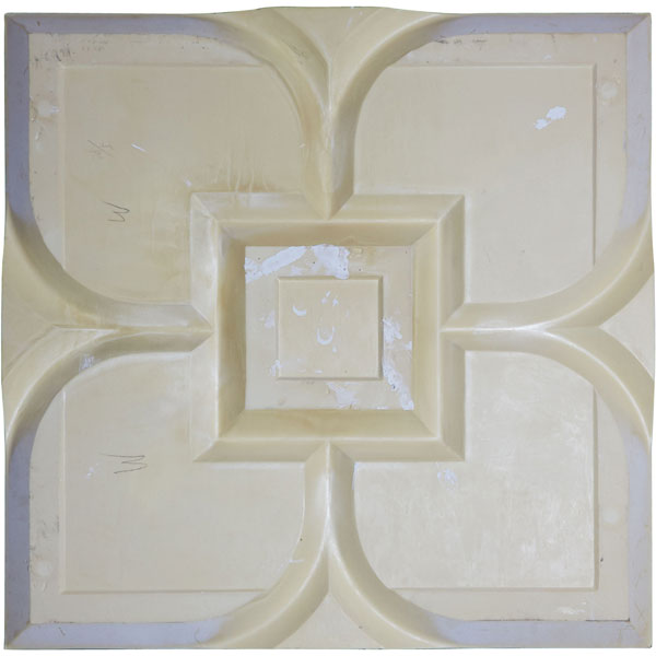 Ekena Millwork - CT31X31FL - 31 1/2"W x 31 1/2"H x 2 3/8"P Fleur-de-lis Ceiling Tile