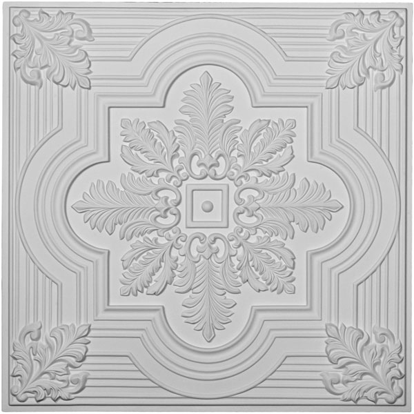 Ekena Millwork - CT24X24AD - 24"W x 24"H x 3/4"P Adonis Ceiling Tile
