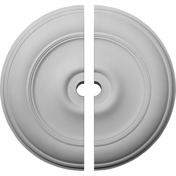 Ekena Millwork - CM44CL2 - 44 1/2"OD x 4"ID x 4 "P Classic Ceiling Medallion, Two Piece (Fits Canopies up to 8 1/4")