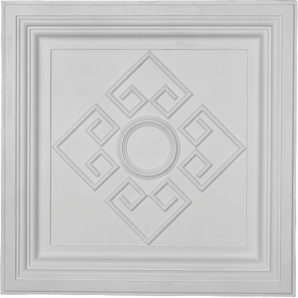 Ekena Millwork - CT24X24NE - 23 7/8"W x 23 7/8"H x 2 1/2"P Nestor Ceiling Tile