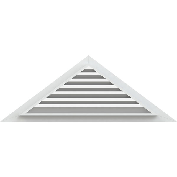 Ekena Millwork - GVPTR - Triangle PVC Gable Vent