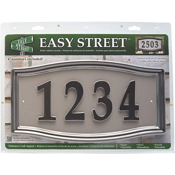 Whitehall Products LLC - WHESAS - 15 1/2"L x 8"W x 1/2"H Easy Street Address Sign