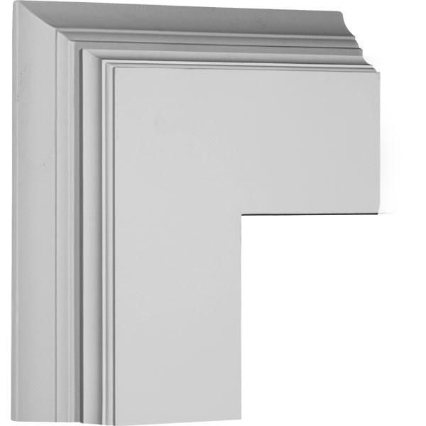 Ekena Millwork - CC08POC04X14X14DE - 14"W x 4"P x 14"L Perimeter Outside Corner for 8" Deluxe Coffered Ceiling System (Kit)