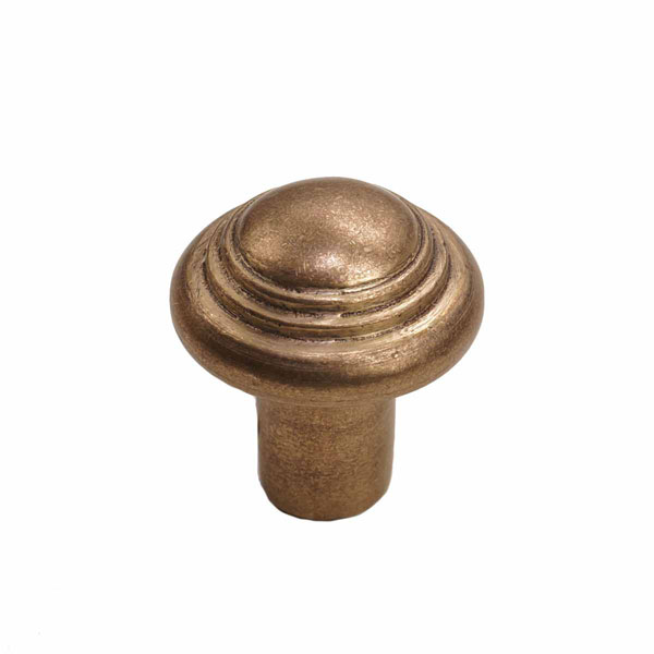 Hardware International - HI-RE-BUTTON-ROUND-KNOB - Renaissance Style, Bronze Button Round Knob