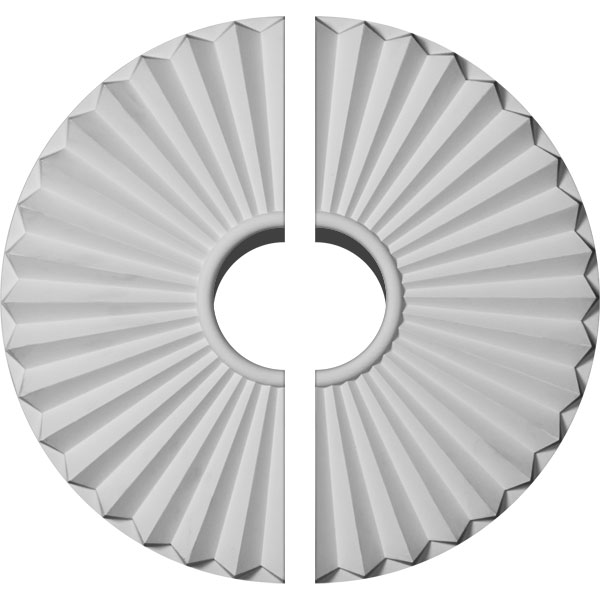 Ekena Millwork - CM20SH2-05500 - 19 3/4"OD x 1 3/8"P Shakuras Ceiling Medallion, Two Piece (For Canopies up to 5 1/2")