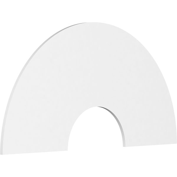 Ekena Millwork - ARCPMCK - Mckenna Half Round Arch - Flat Trim, Architectural Grade PVC